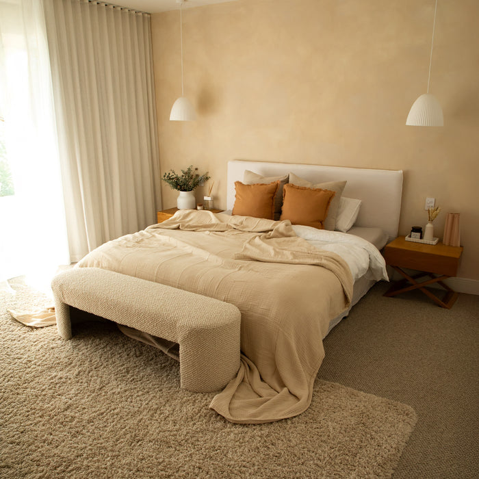 Soothing muslin blanket in Beige